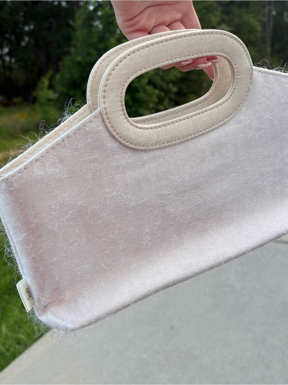Vintage Givenchy First Light Evening Clutch Ivory Organza Bridal Y2K Designer